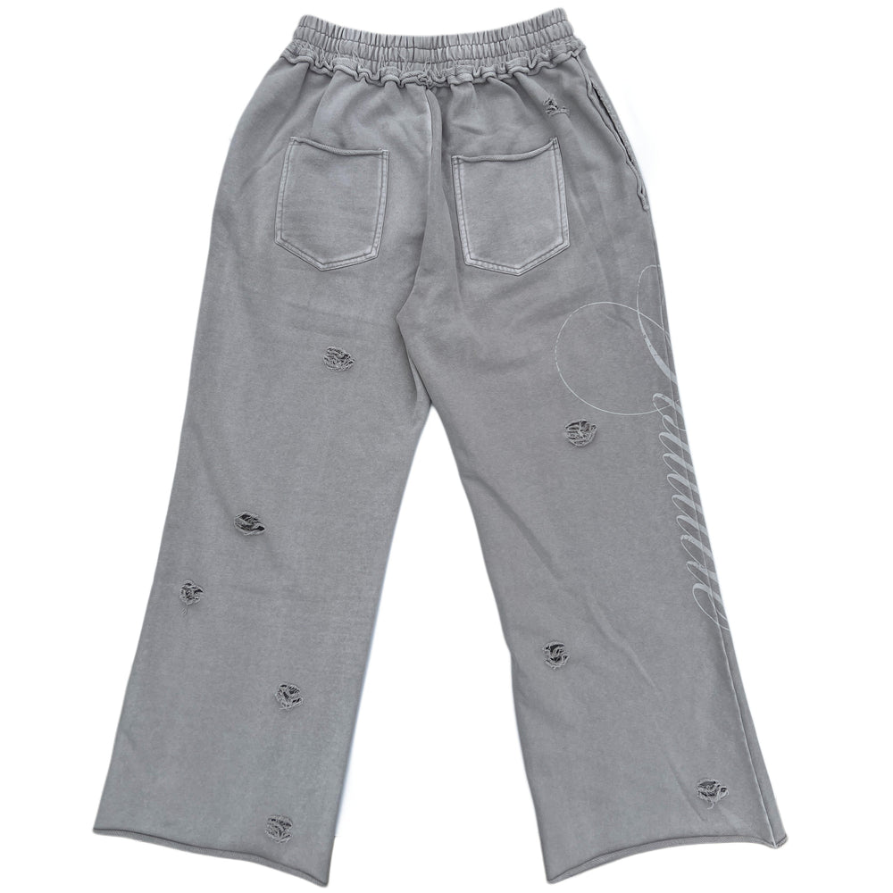 GREY SCRIPTURE SWEATPANTS