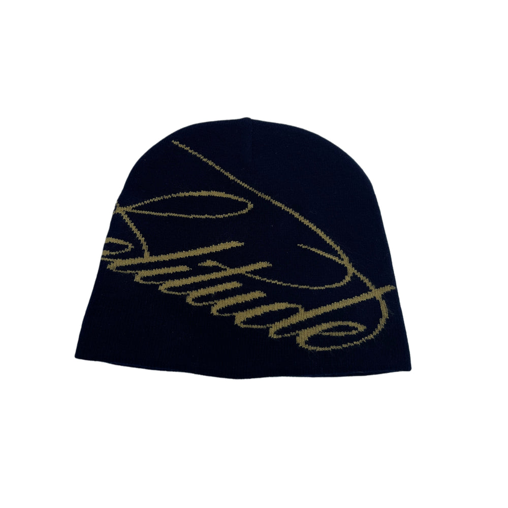 SCRIPTURE NAVY BLUE BEANIE