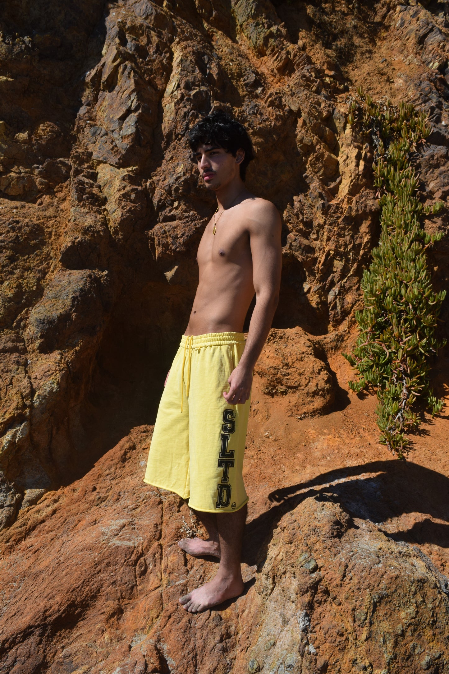 VARSITY YELLOW 3/4 SHORTS (PRE-ORDER)