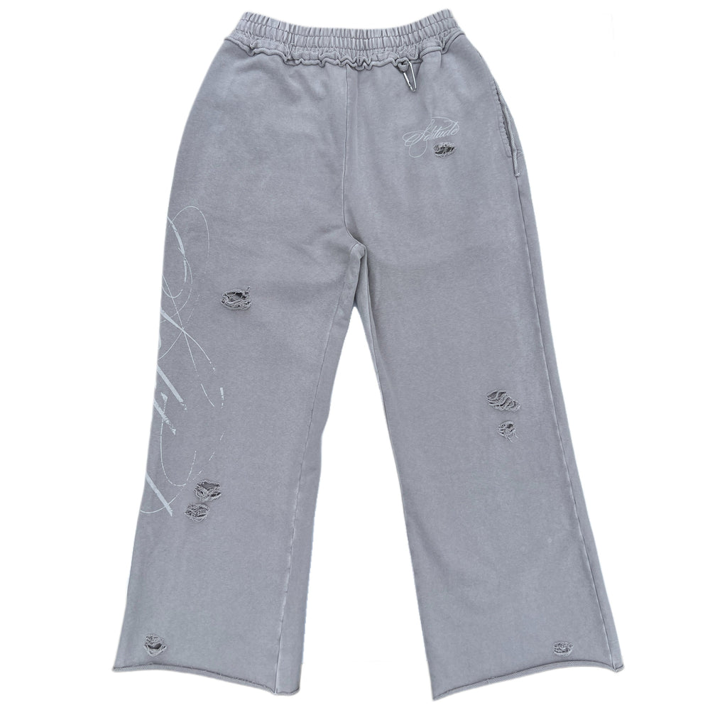 GREY SCRIPTURE SWEATPANTS