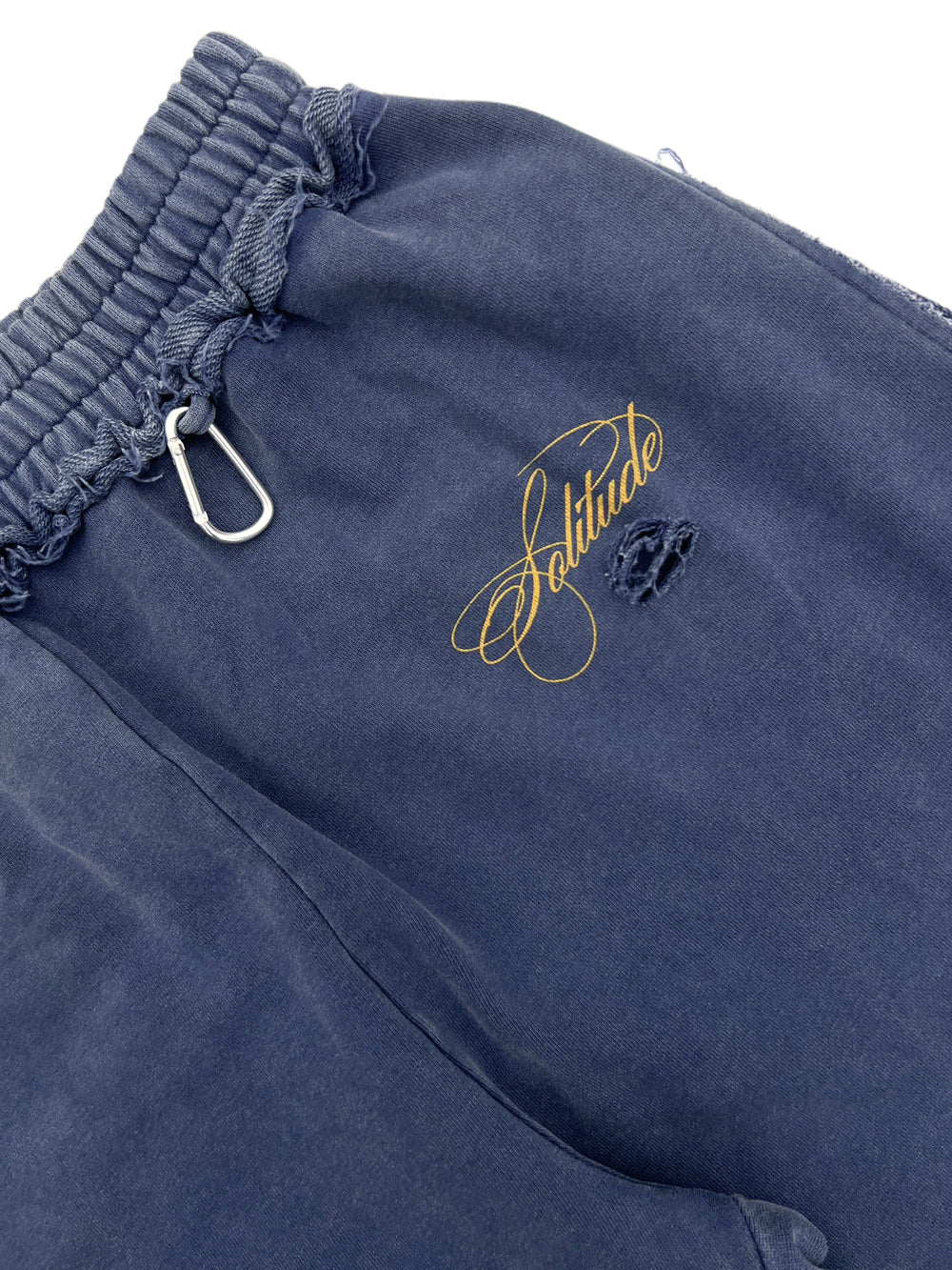 NAVY BLUE SCRIPTURE SWEATPANTS
